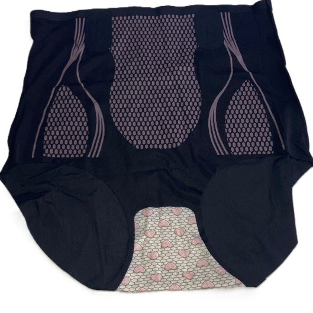 Tummy Control High Waist Hip Lift Panties Shaping Shorts Seamless Black XL